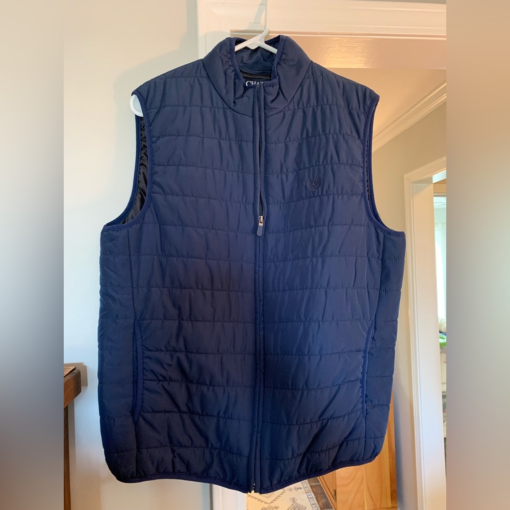 Women’s Chaps Navy Blue Puffer Vest Medium
